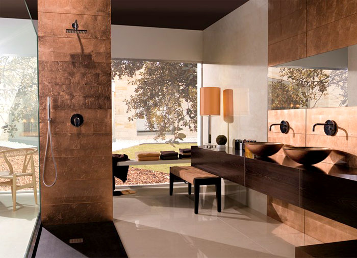 Trends 2017 Copper Walls copper summer trends interior design decor home decor metallic 12 تزئین اتاق با محصولات مسی